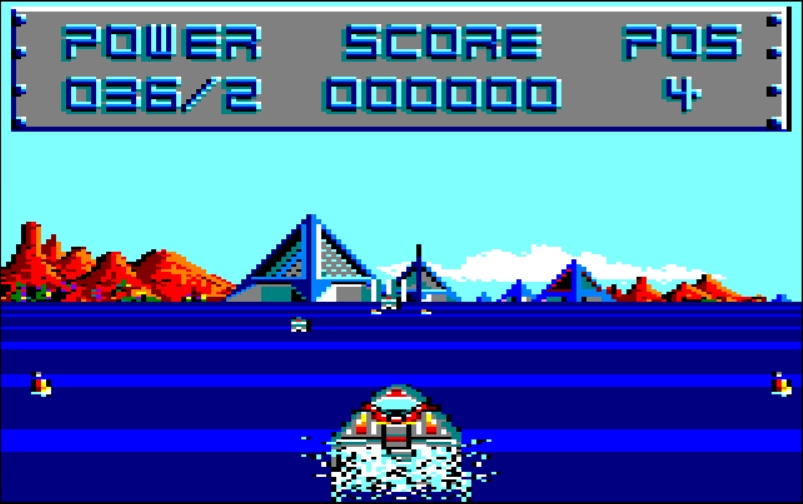 Off Shore Warrior - Amstrad CPC game screenshot (1988) by Titus